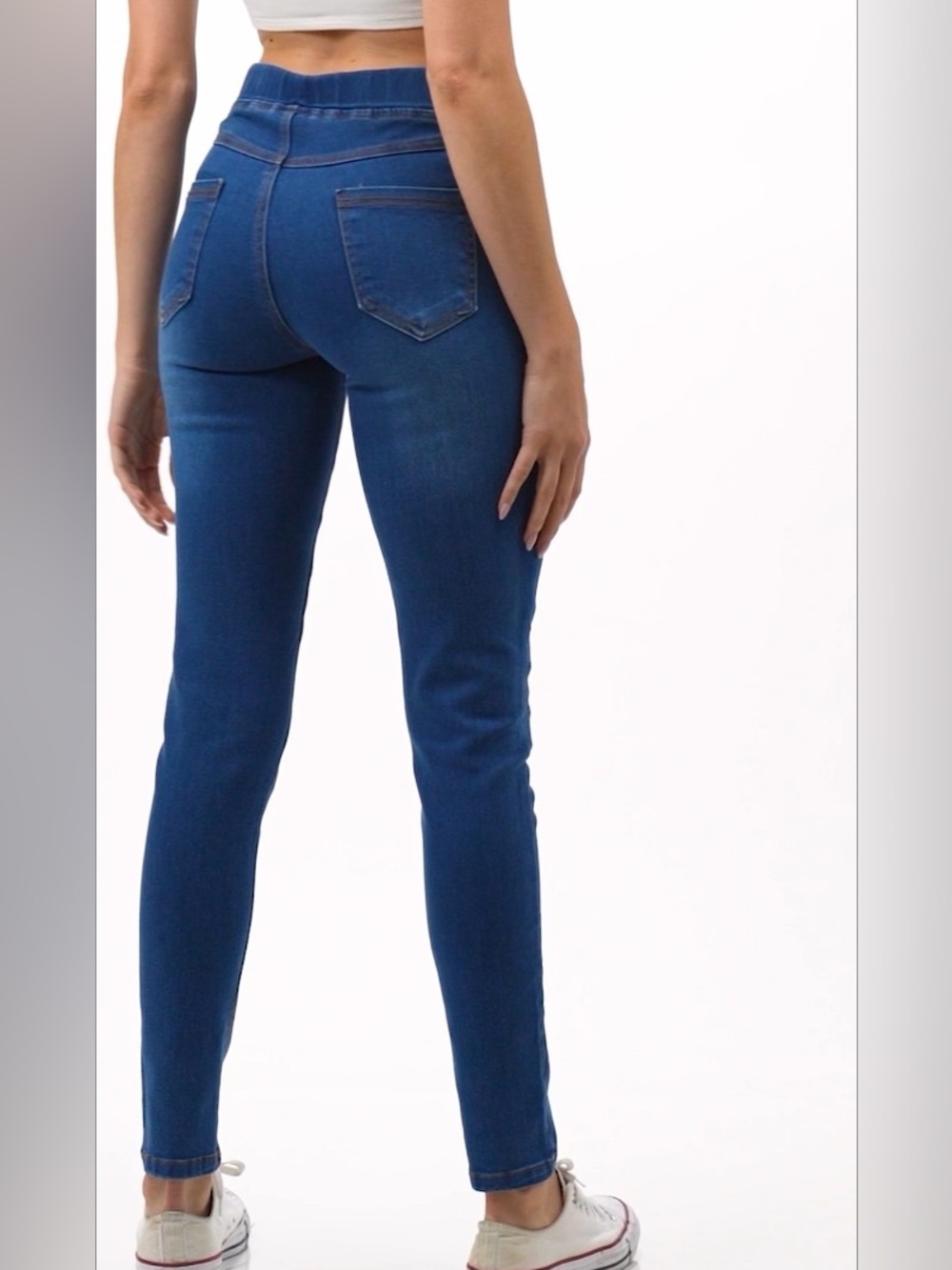 Simply Vera Vera Wang pull up leggings skinny jeans medium wash S NWT